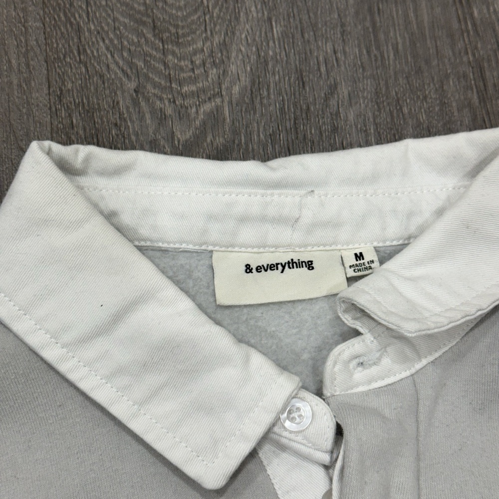 & everything Light Gray Collared Pullover - Picture 5 of 5